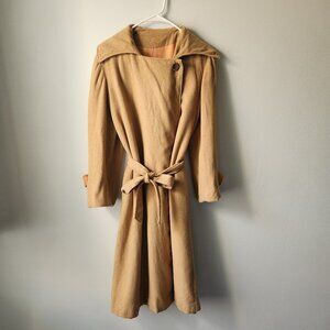 Luxury 70's Vintage Long Belted Trench Coat